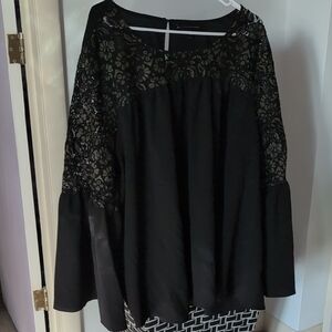 Elegant Black Lace Women's Top